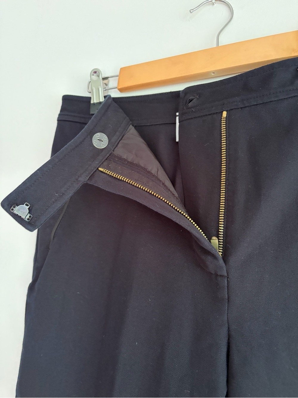 St. John Sport by Marie Gray Women's Black Cotton Wide Leg Pants Size 10 - Picture 5 of 7